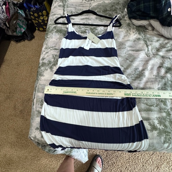 NWT Tommy Bahama Blue and White Sleeveless Maxi Dress - Picture 8 of 10
